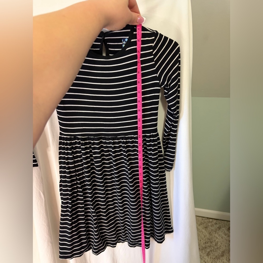 Kickee Kids Girls Striped Black and White Kids Dress size small - Picture 5 of 5